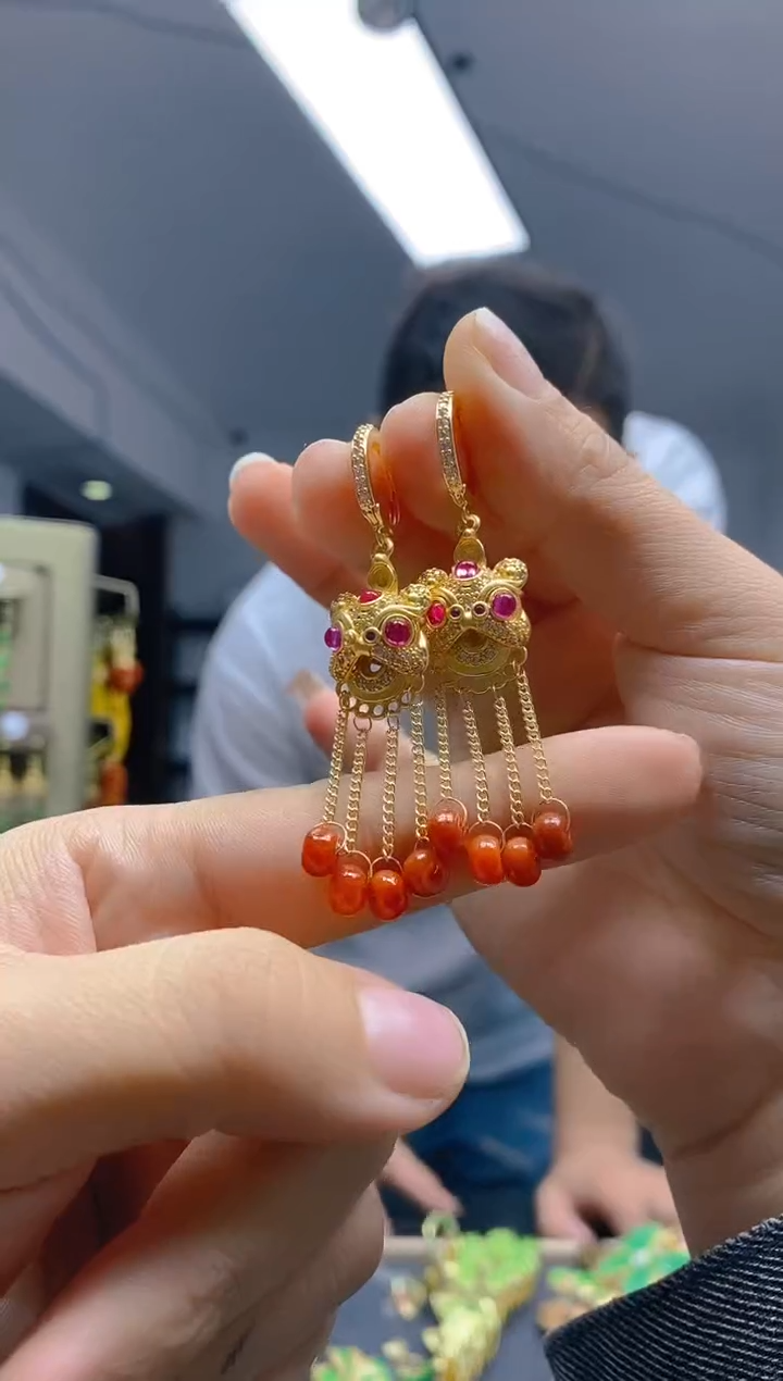 【闪购商品】翡翠耳饰合金0387翡翠耳包