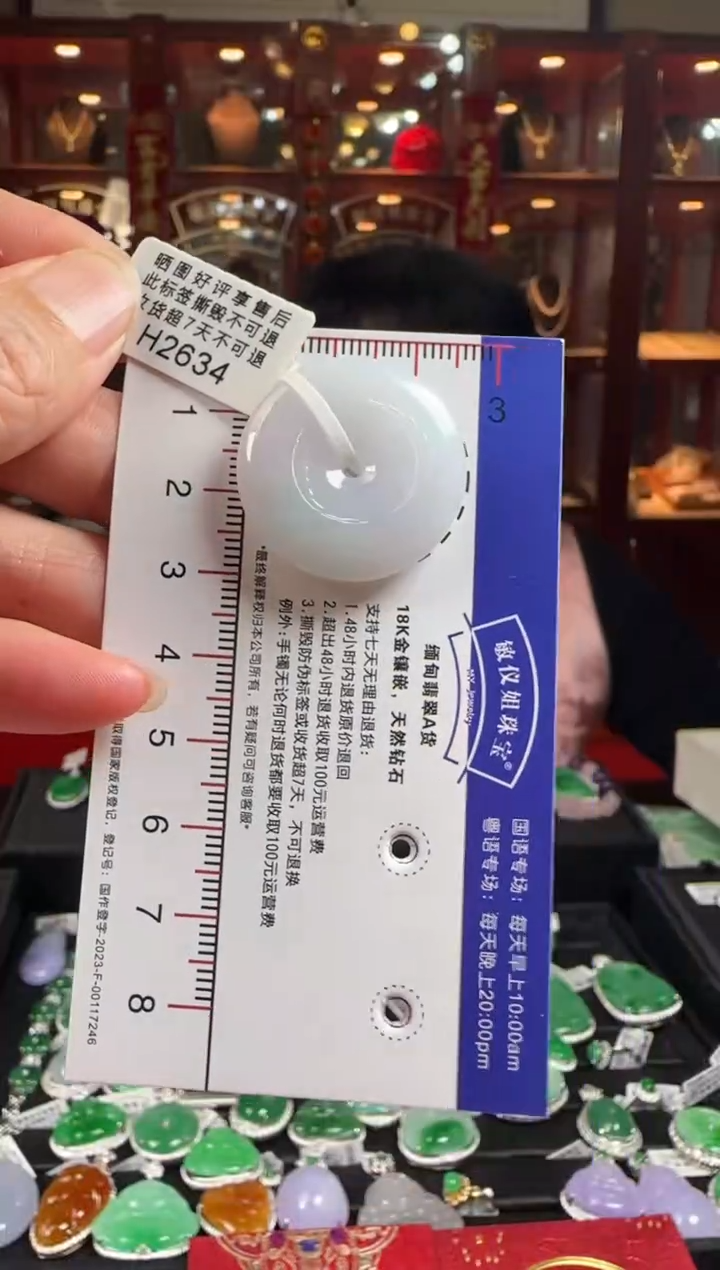 【闪购商品】翡翠颈饰未镶嵌H2634平安扣