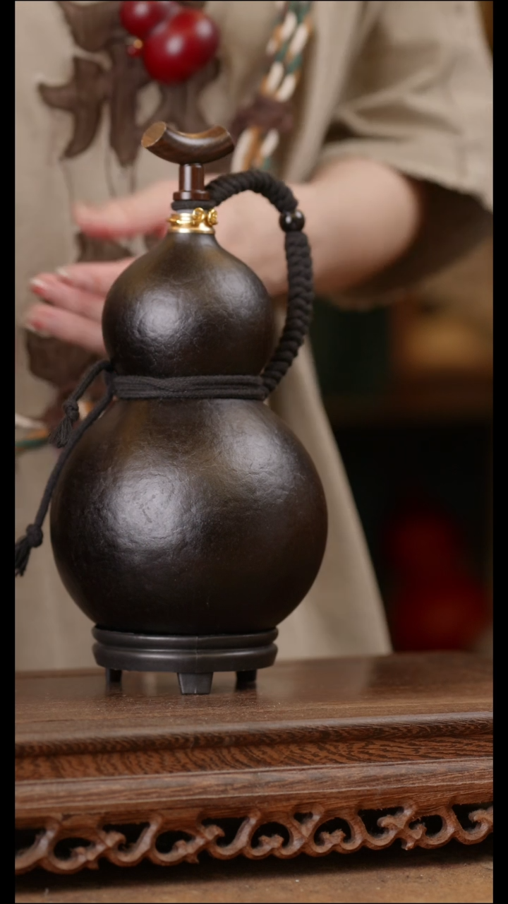 339号精品天然大漆酒葫芦一物一拍~