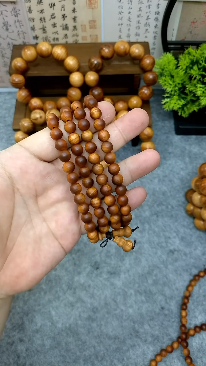柏木（崖柏）0.8多圈黑油老料崖柏手串