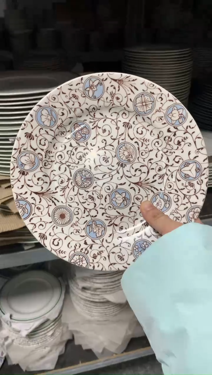 【闪购商品】瓷片陶瓷原单CC055餐具1个8寸