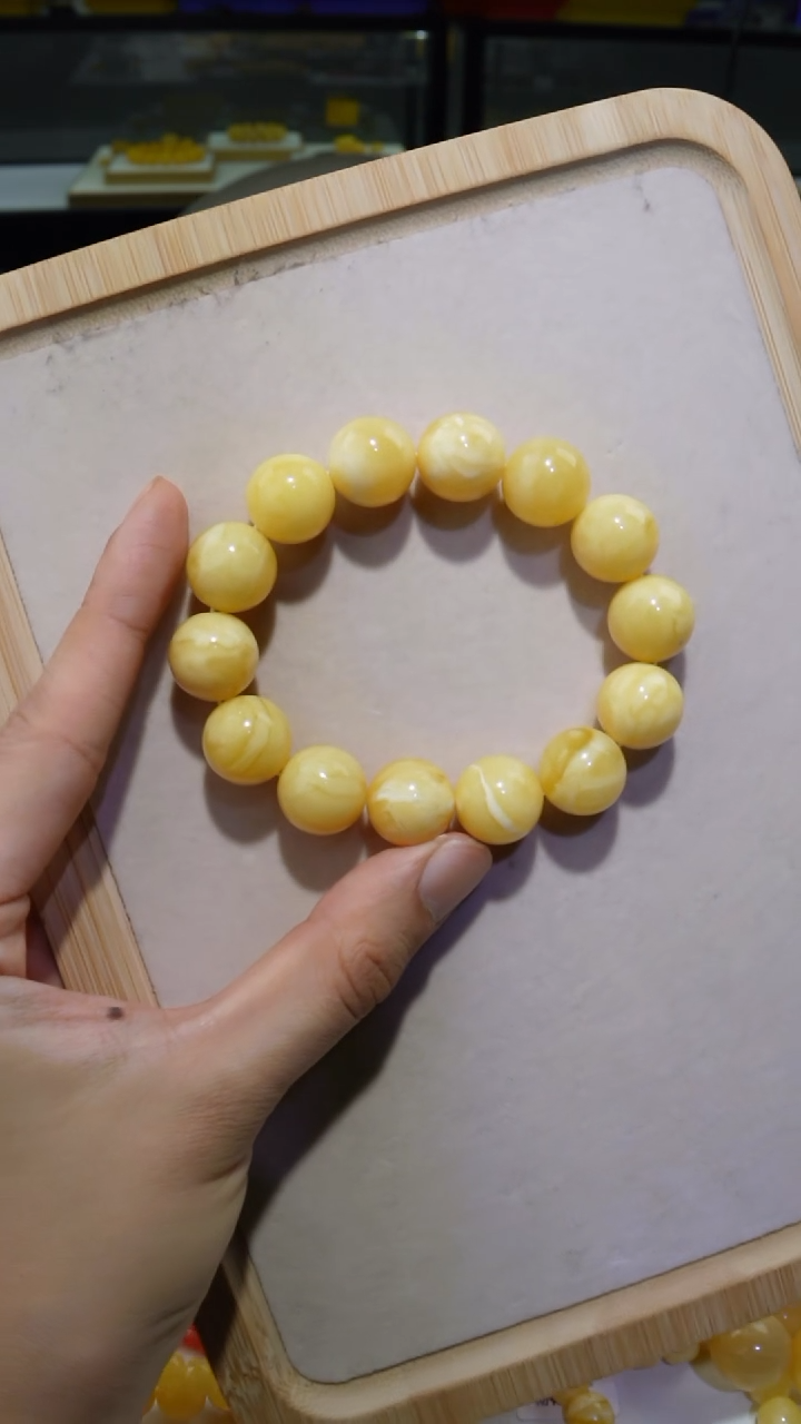【闪购商品】蜜蜡手串未镶嵌16尺寸木白专属