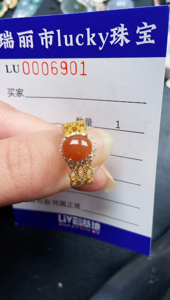 翡翠银S925镶嵌颈饰6901