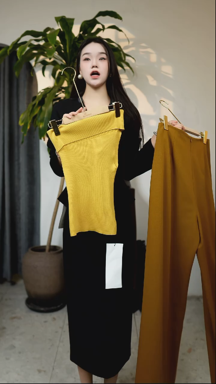 斜肩羊毛小上衣 均码 黄色 灰色 卡其色（拍下备注颜色）