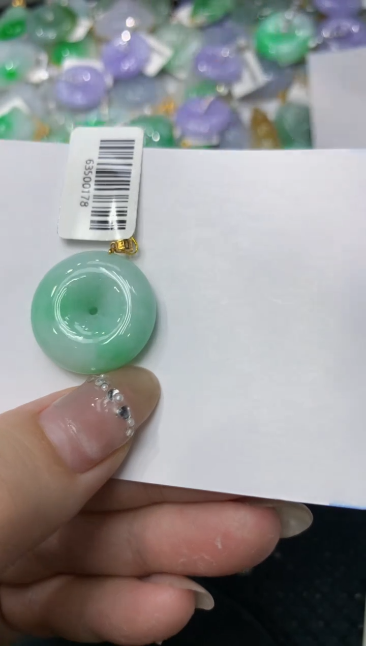 【闪购商品】翡翠颈饰18K金镶嵌222222222