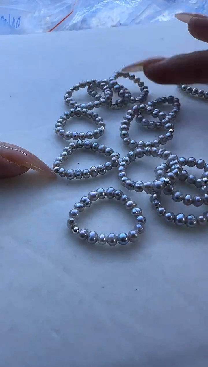 【闪购商品】淡水珍珠戒指银S925镶嵌404