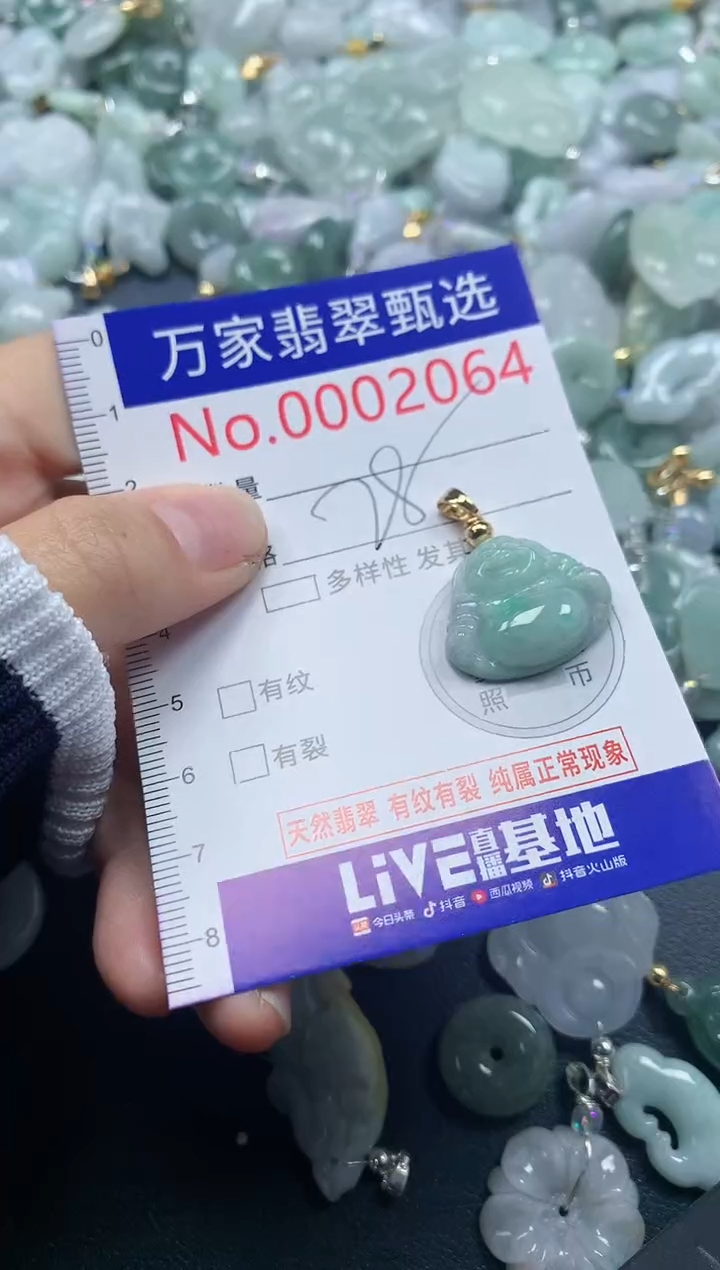 吊坠(不含链)未镶嵌翡翠2064