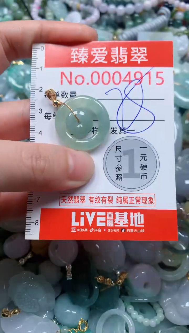 翡翠未镶嵌吊坠(不含链)4915