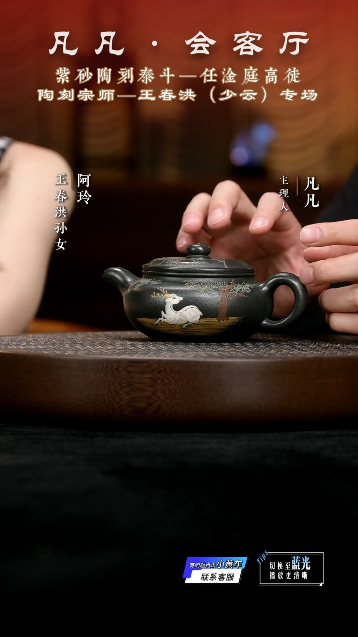 茶壶紫砂CJ王春洪94 扁腹君子兰220cc