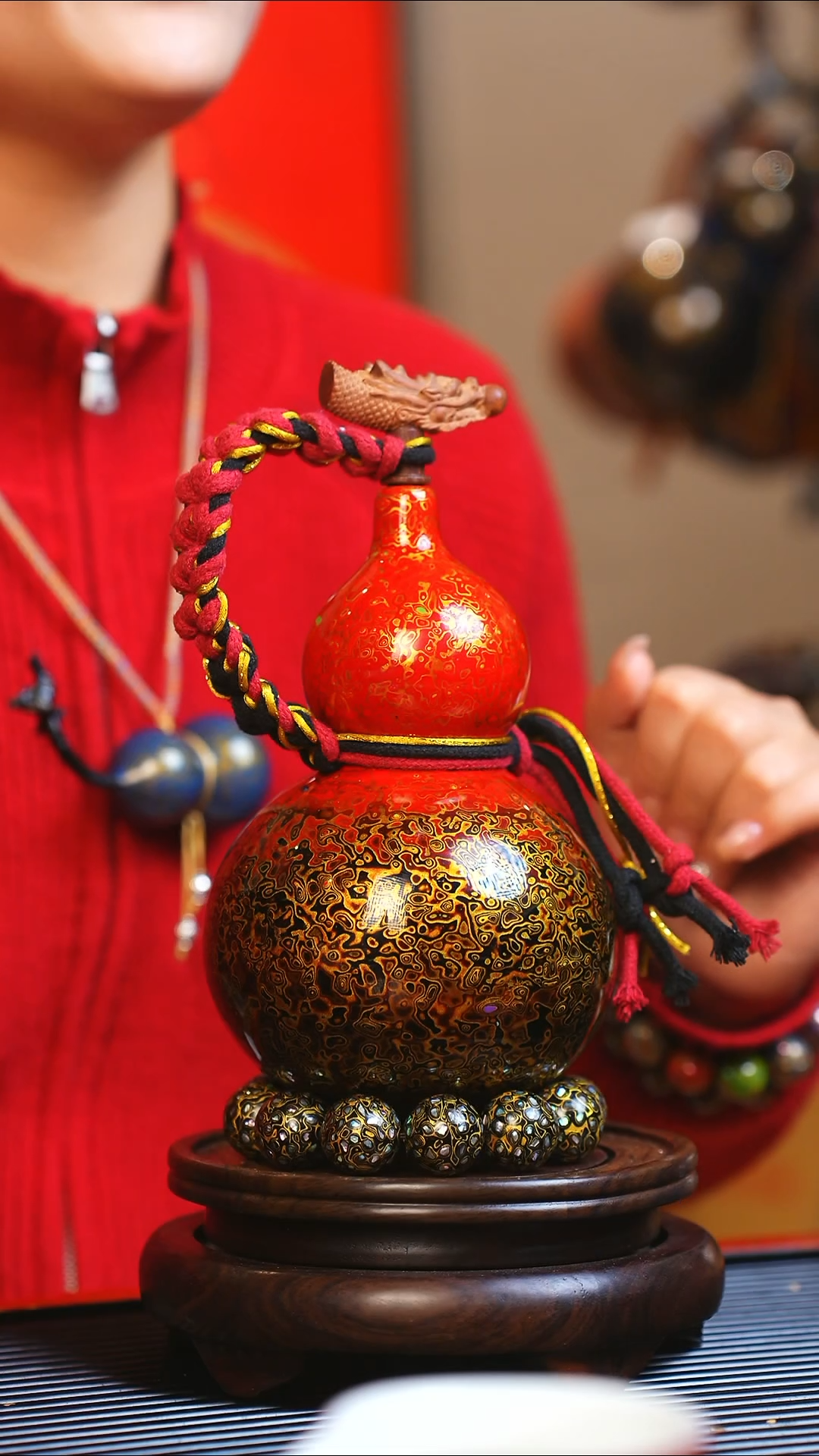 【闪购商品】JP147大师姐臻选非遗大漆酒葫芦