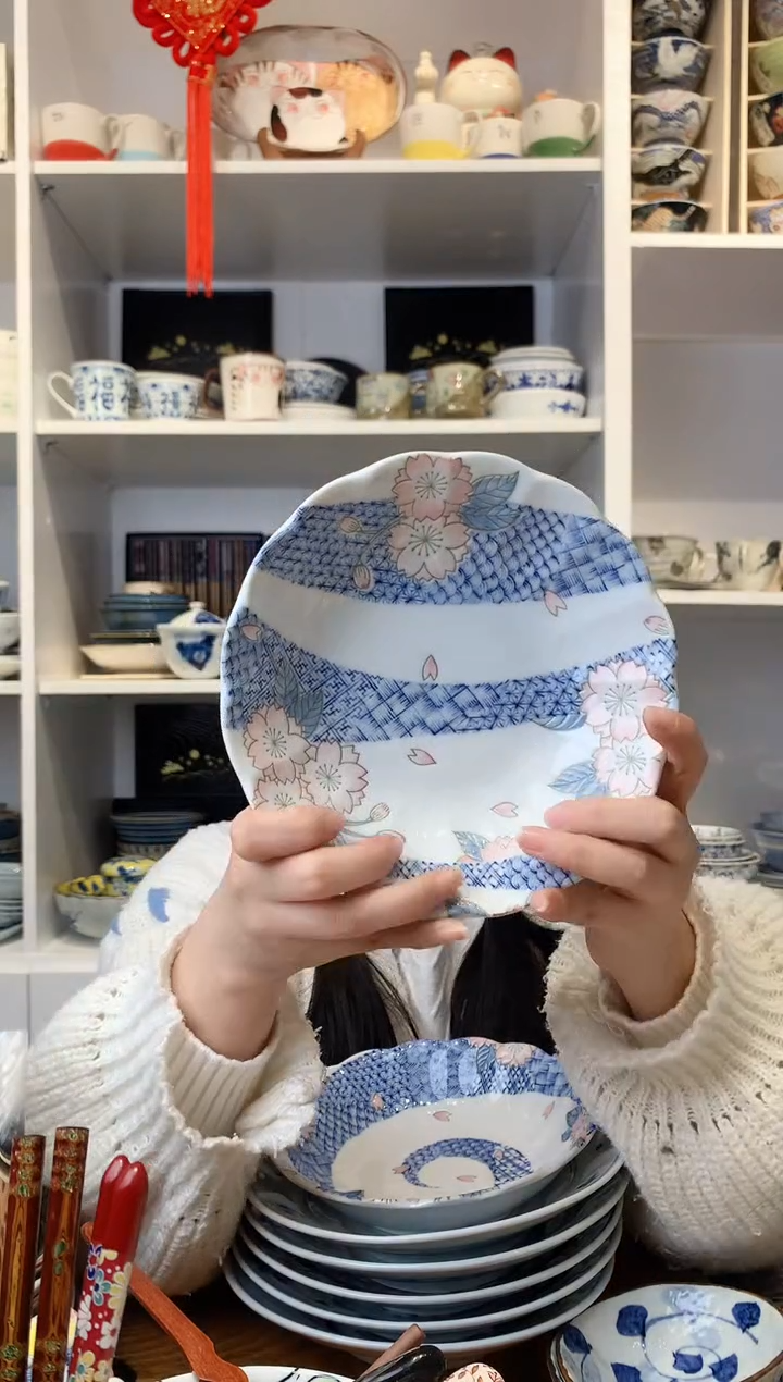 【闪购商品】耐热玻璃樱花钵