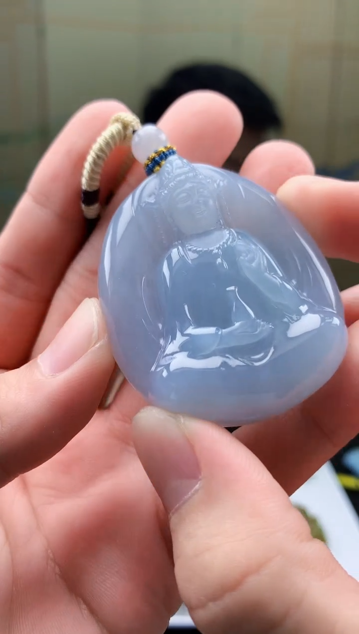 【闪购商品】定制翡翠未镶嵌5028bb-毛货挂件90