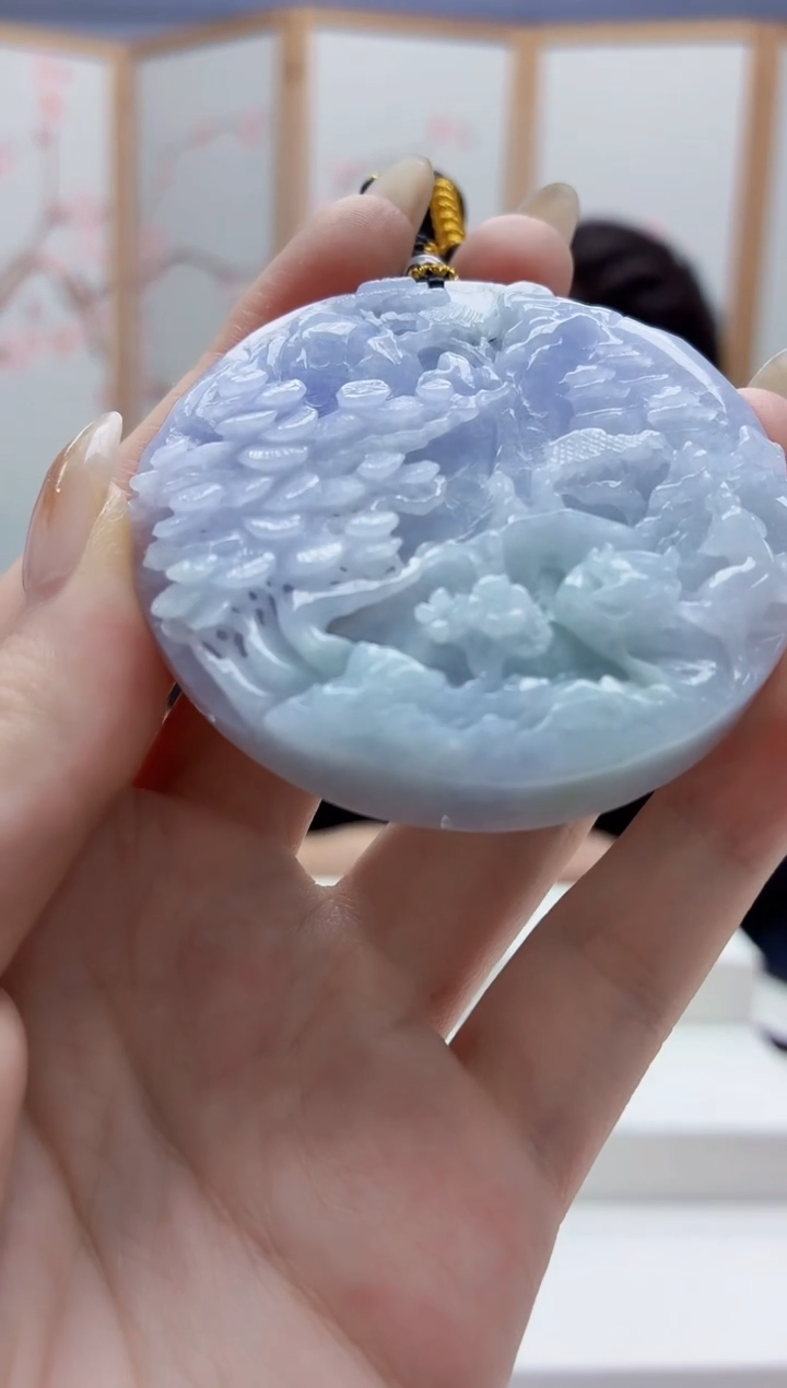 未镶嵌定制翡翠5060jw-毛货挂件118