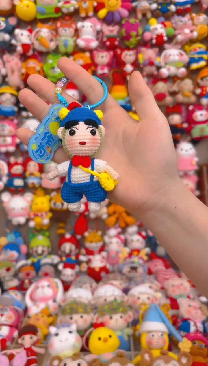 纯手工制作毛线钩织成品蜡笔小新