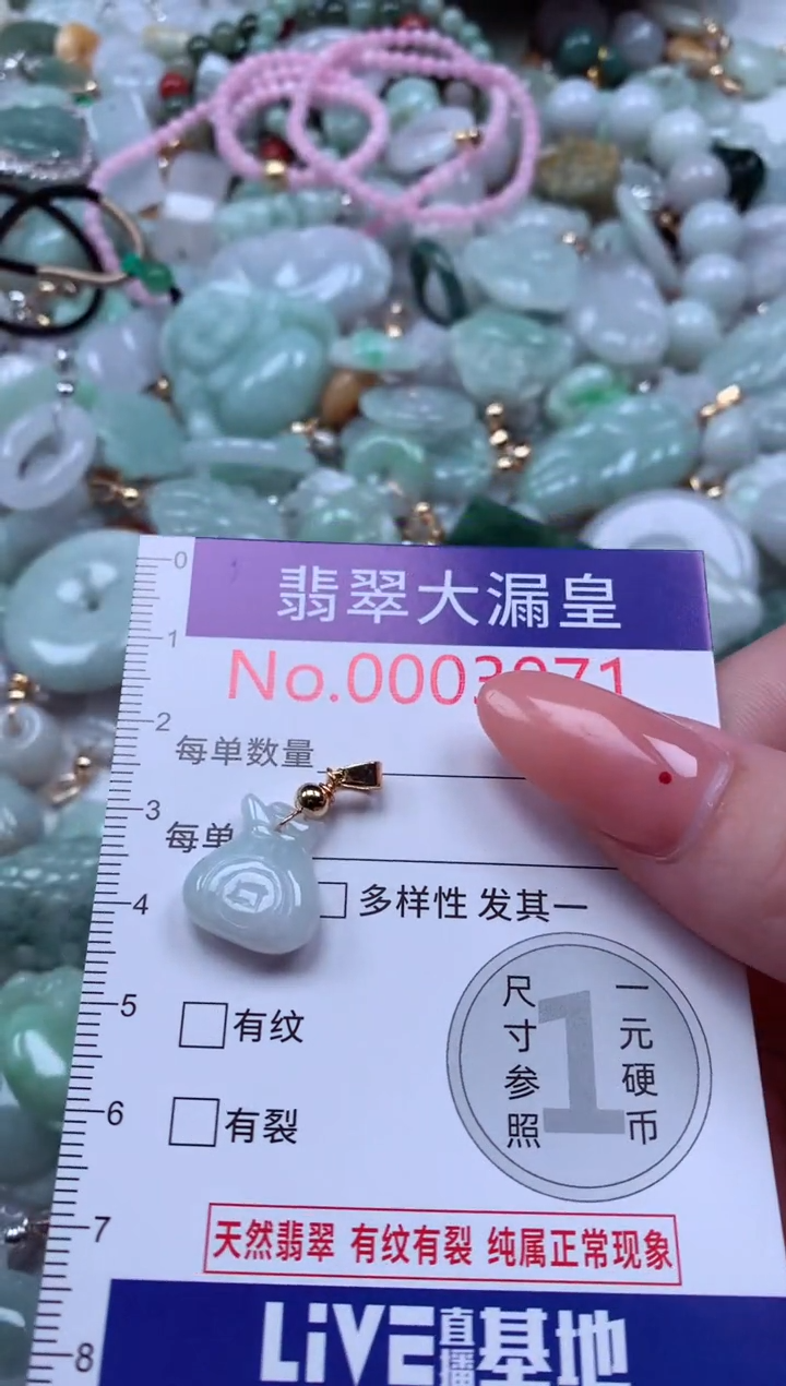 翡翠未镶嵌吊坠(不含链)971