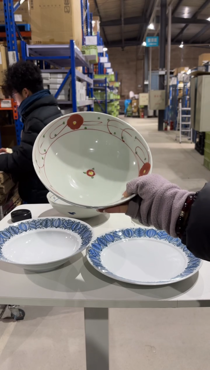 玻璃纸赤絵小花 ボウル 大赤絵小花 ボウル 大赤絵小花 ボウル 大