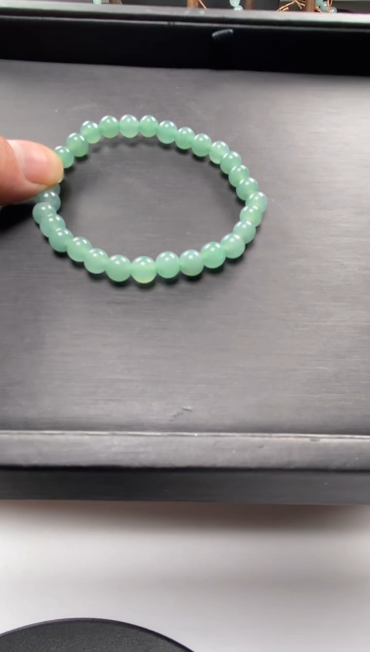 【闪购商品】翡翠手串未镶嵌多样性发货30颗卡6