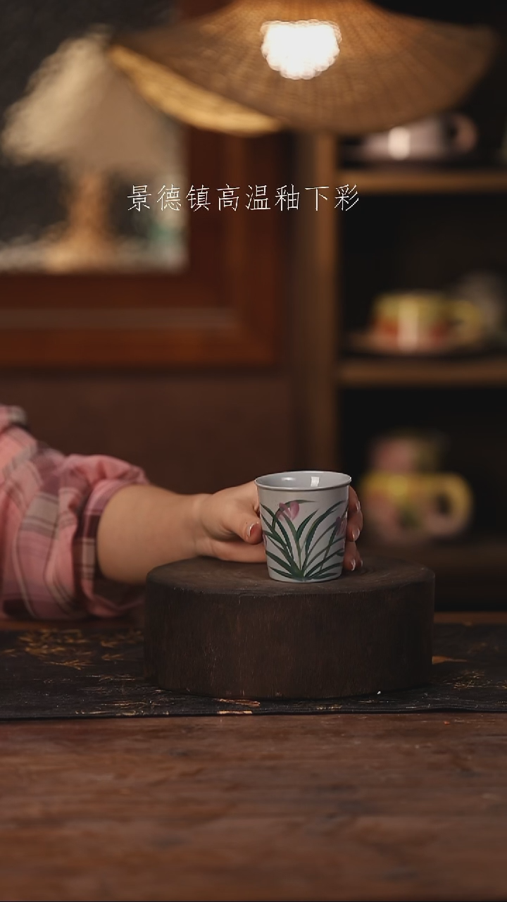 陶瓷景德镇高温釉下手绘陶瓷393