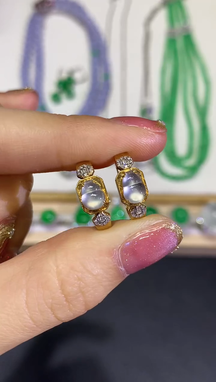 【闪购商品】翡翠颈饰18K金镶嵌团购47