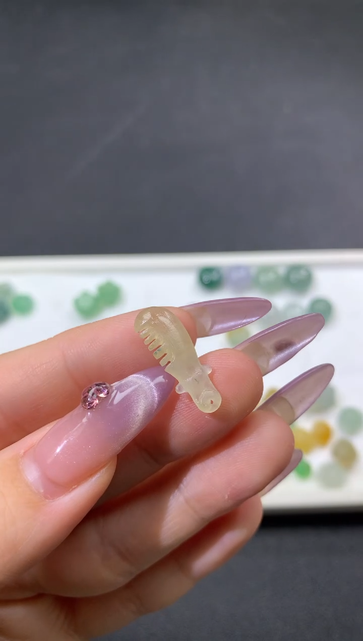 【闪购商品】定制翡翠未镶嵌梳子20.3*7.1*3.6