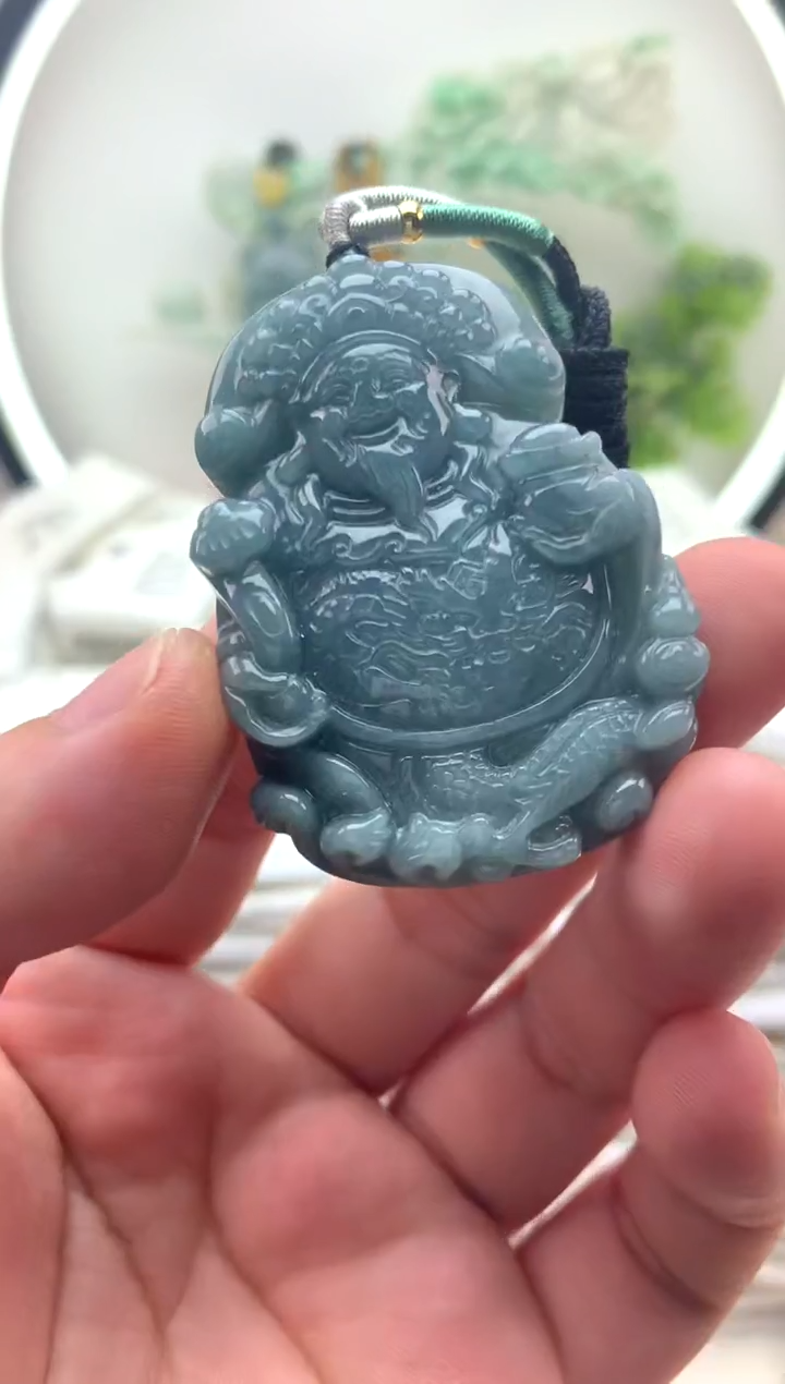 颈饰未镶嵌翡翠财神1