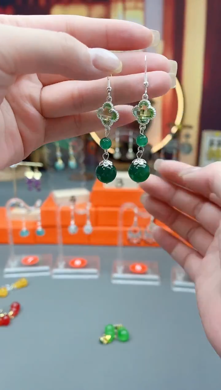 未镶嵌耳钉玛瑙/玉髓705