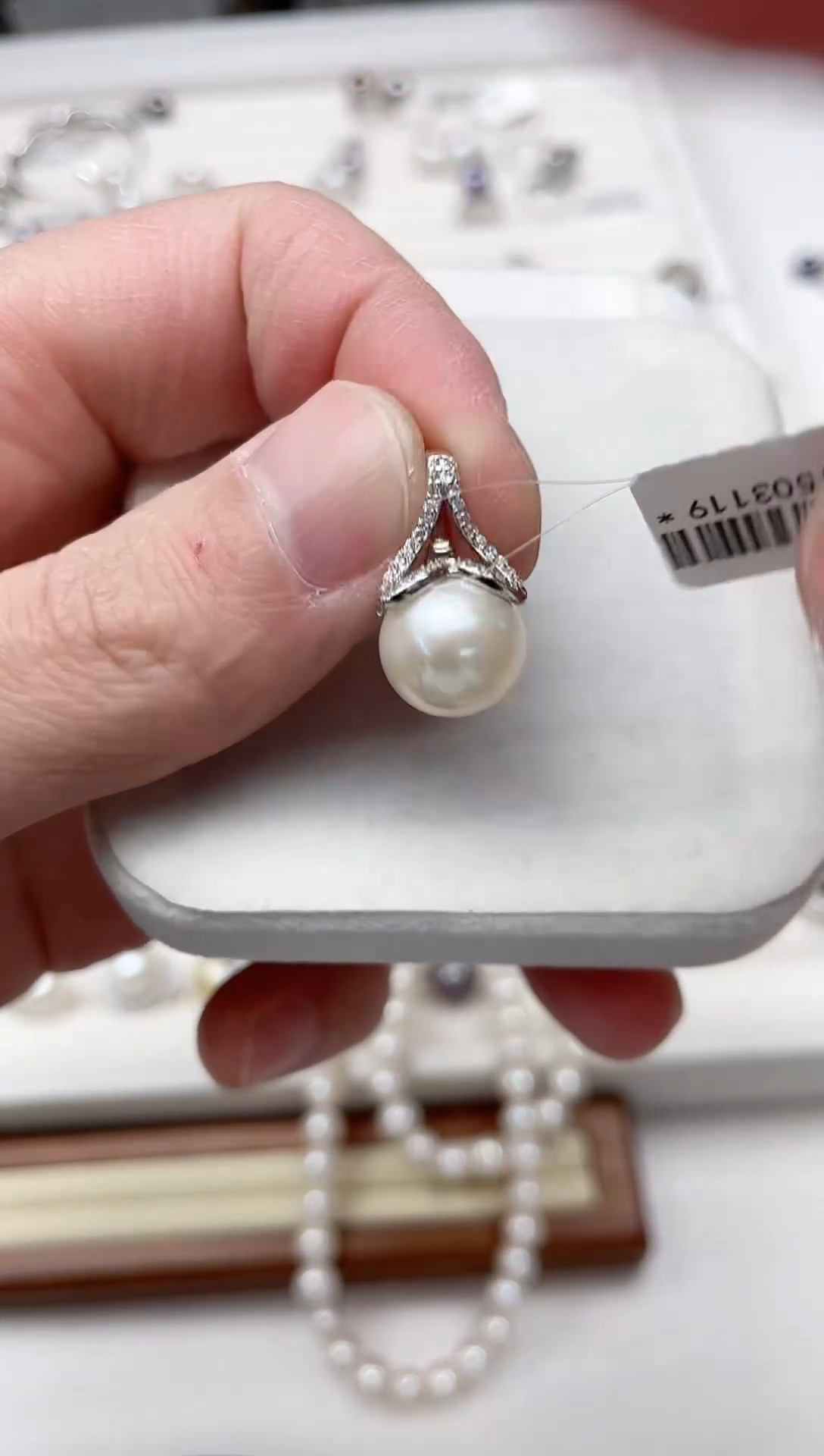 【闪购商品】淡水珍珠吊坠(不含链)银S925镶嵌吊坠