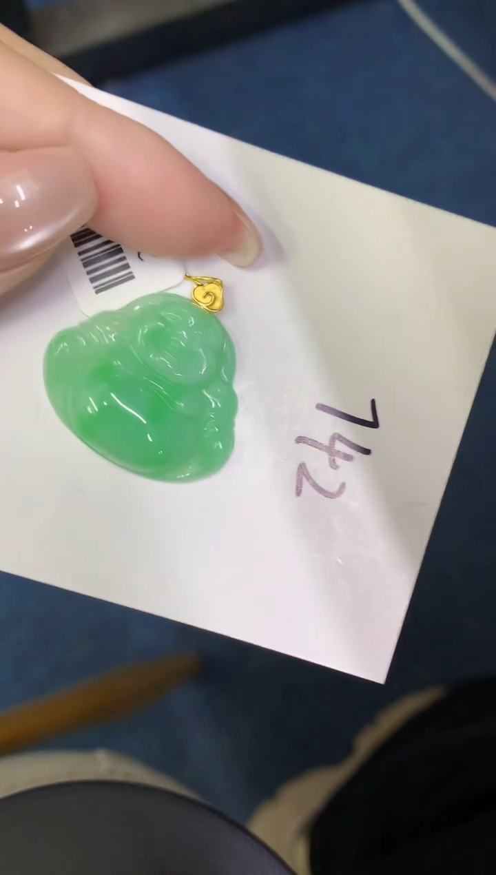 【闪购商品】翡翠颈饰18K金镶嵌00000000000