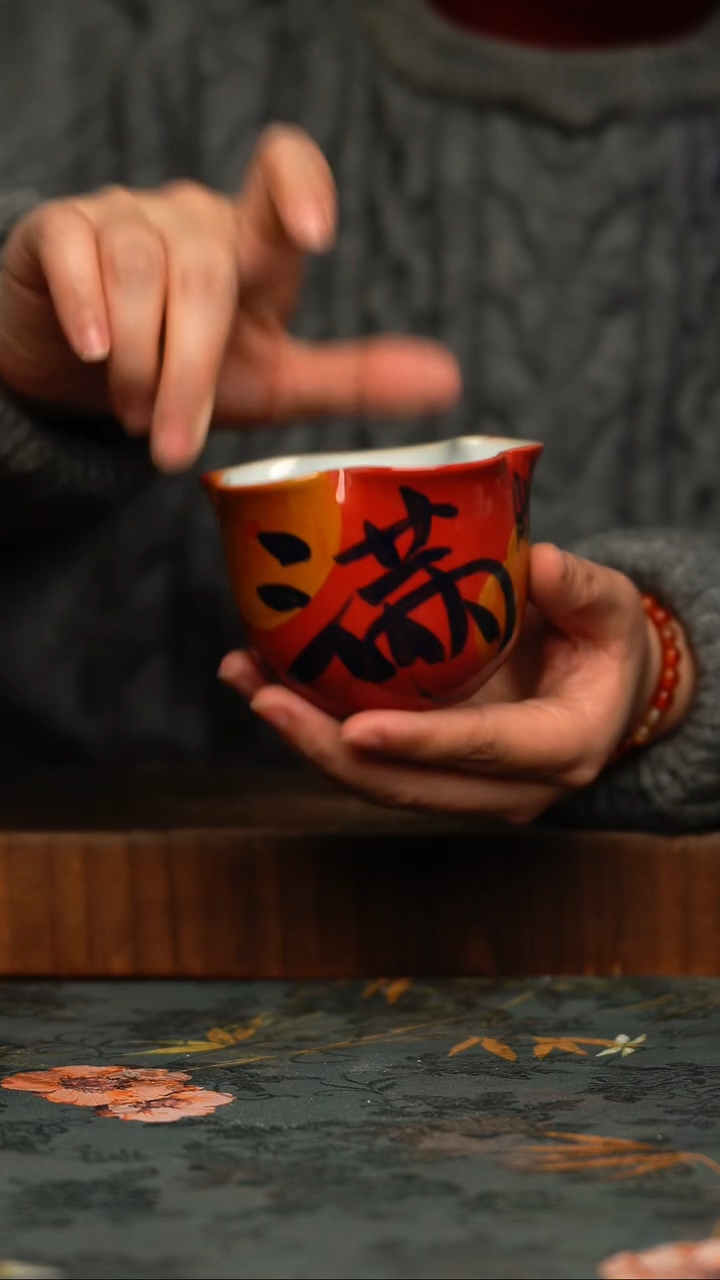 瓷片景德镇手工绘画同款