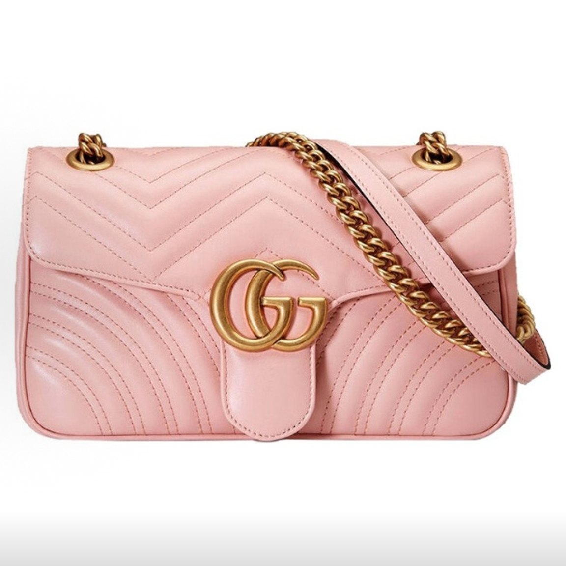 95新 GUCCI/古驰 Marmont马蒙 粉色 26-G5439