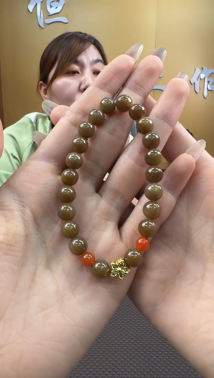 【闪购商品】和田玉手串未镶嵌多样性，发一7-8