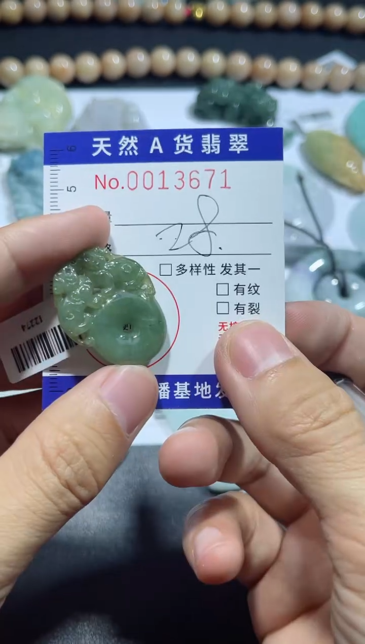 【闪购商品】翡翠颈饰未镶嵌00013671