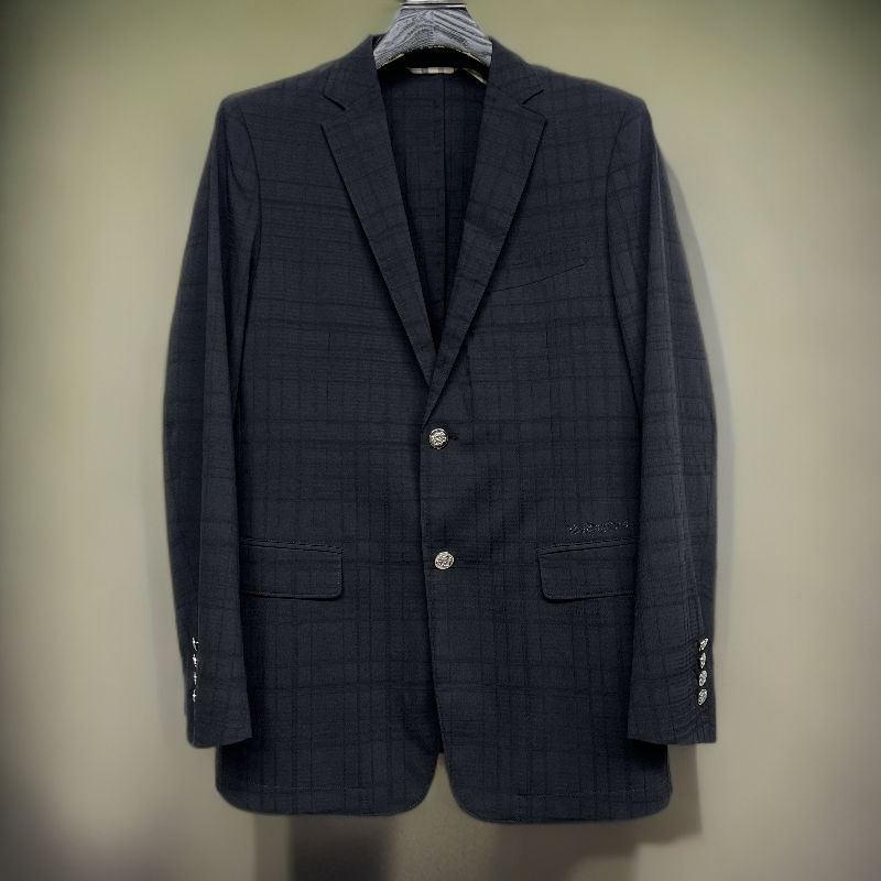 V02N1508 欧货男装轻奢格纹西服外套