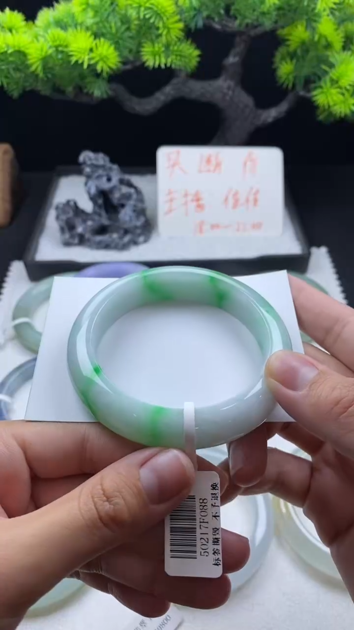 【闪购商品】翡翠手镯未镶嵌55圈~不退不换