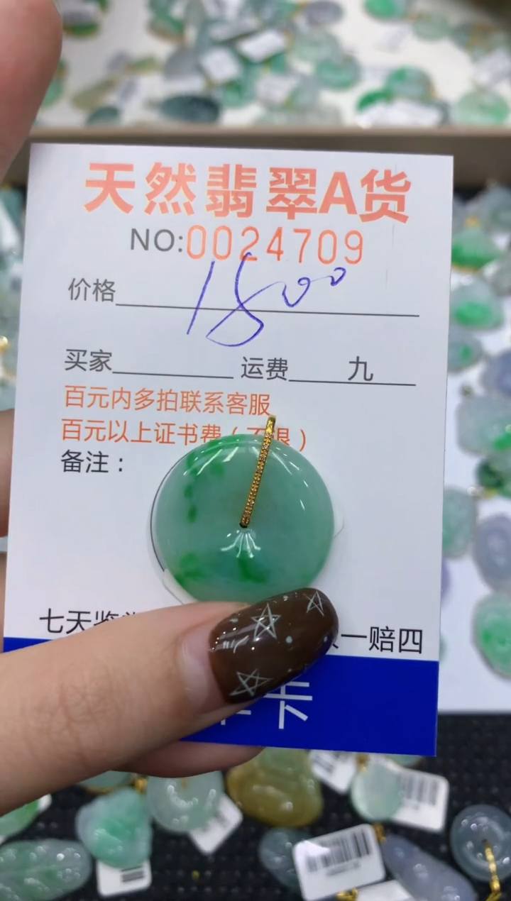 【闪购商品】翡翠颈饰18K金镶嵌11111111111