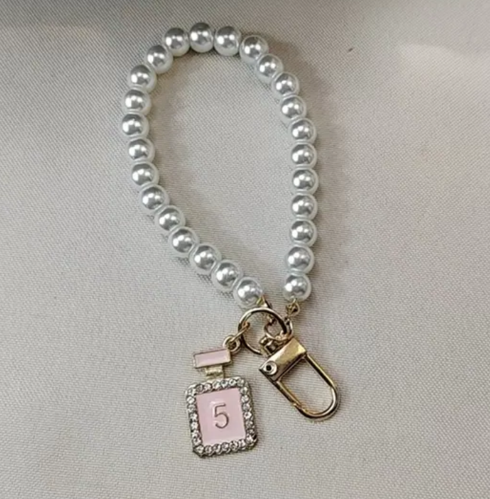 非金属玻璃吊坠 珍珠手链女正圆高级感弹力绳手串小米粒叠戴手饰