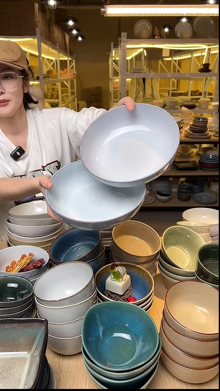 瓷153外贸尾货窑变釉下彩默认微瑕