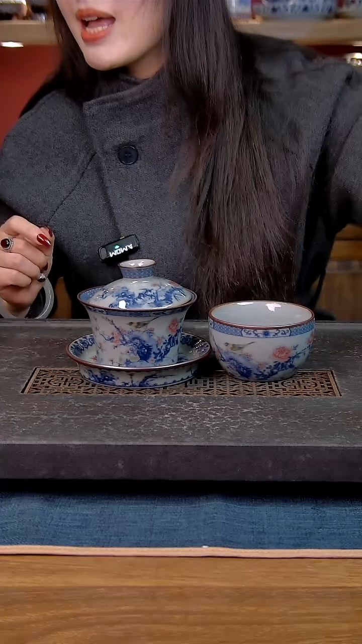 简装家用款2件套 老陶泥开片纹陶瓷茶具