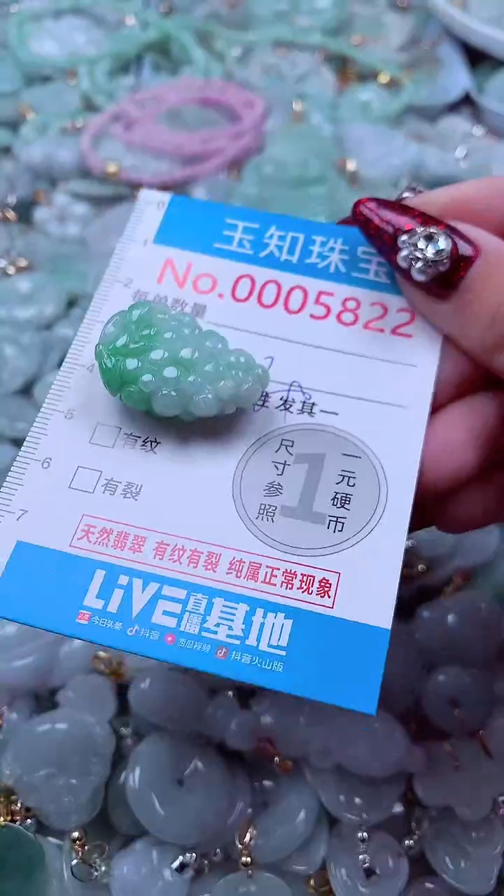 吊坠(不含链)未镶嵌翡翠5822