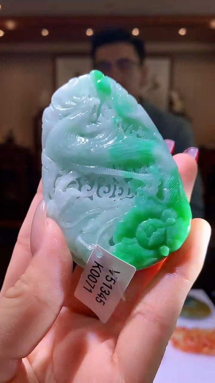 【闪购商品】定制翡翠未镶嵌1085hm-毛货挂件56