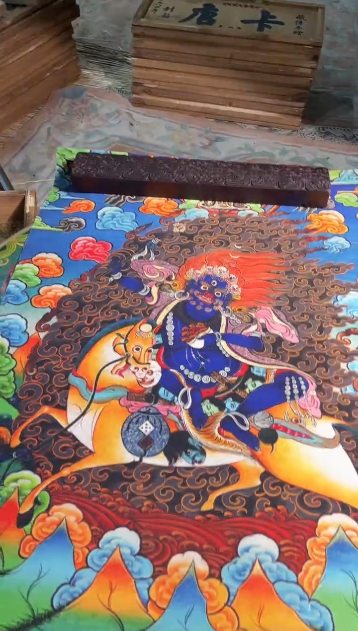 卷轴画天天的唐卡tk160