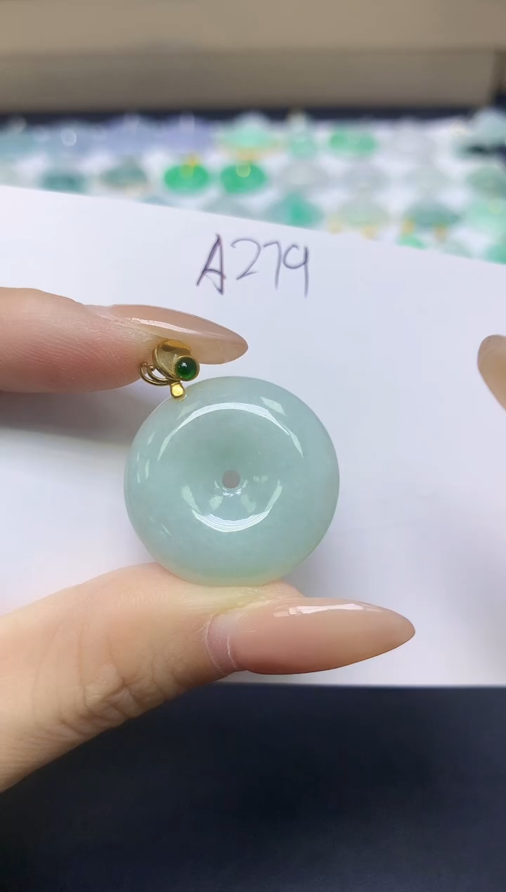 颈饰未镶嵌翡翠天然缅甸A货翡翠百元以上9元证书费自理