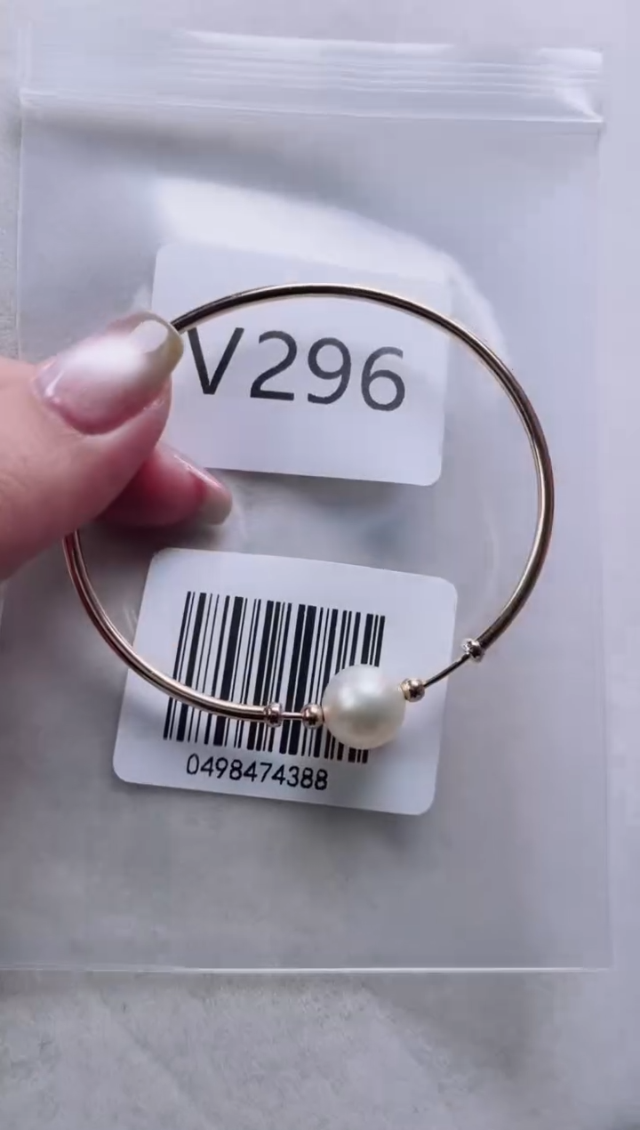 【闪购商品】海水珍珠手镯银S925镶嵌V296