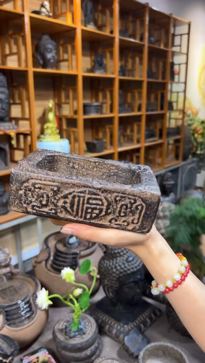 陶土【火山泥】福字汉砖