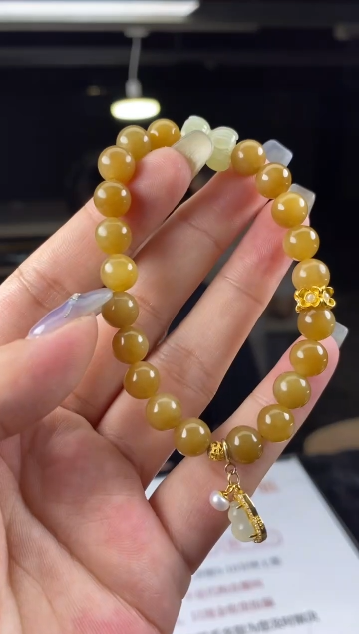 手串银S925镶嵌和田玉多样性-手串-S1905