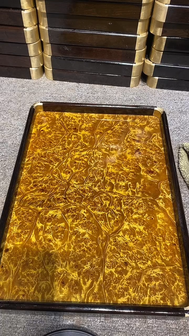 木木雕款缘****具大茶盘一个