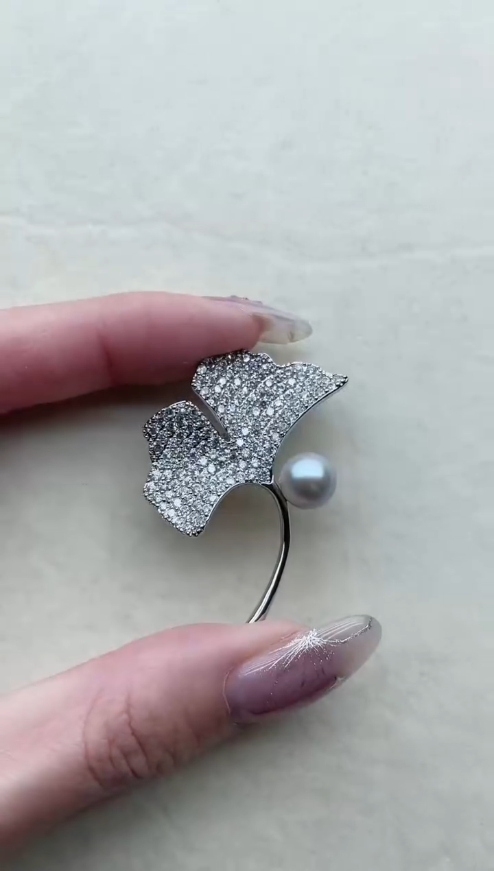 【闪购商品】海水珍珠胸针未镶嵌14