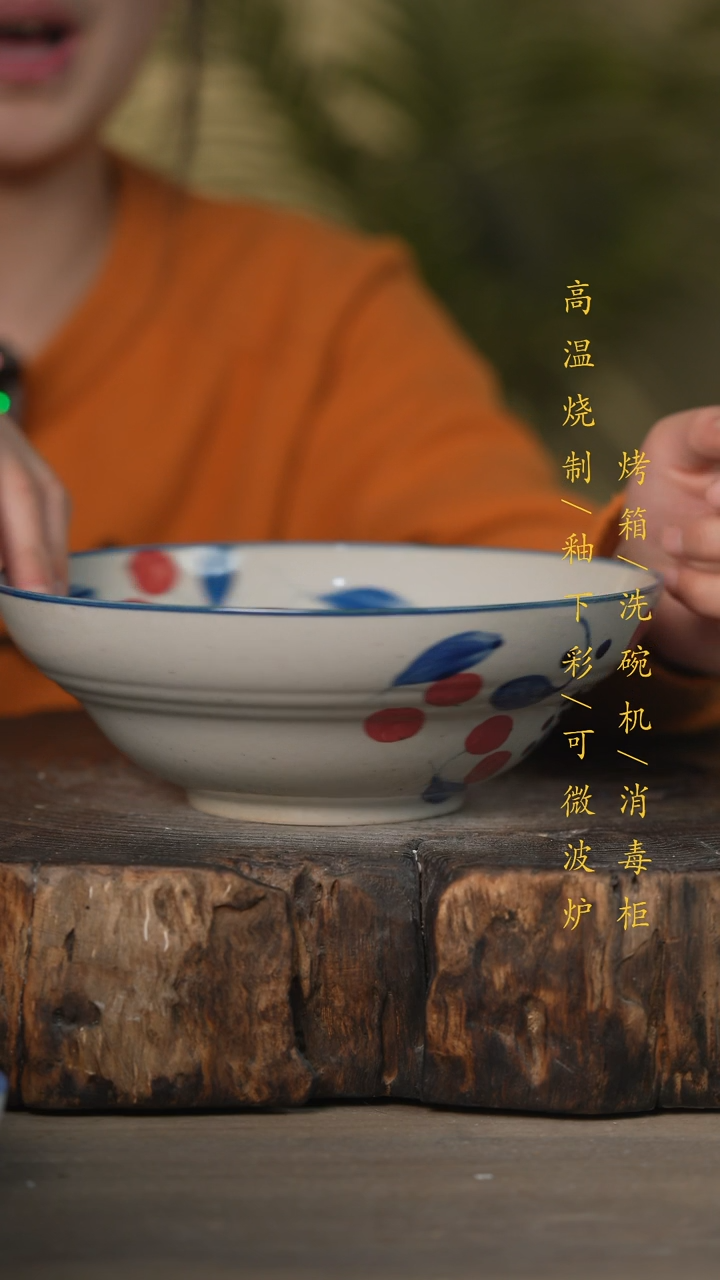 【闪购商品】瓷片景德镇高温釉下彩可微波烤箱洗碗机