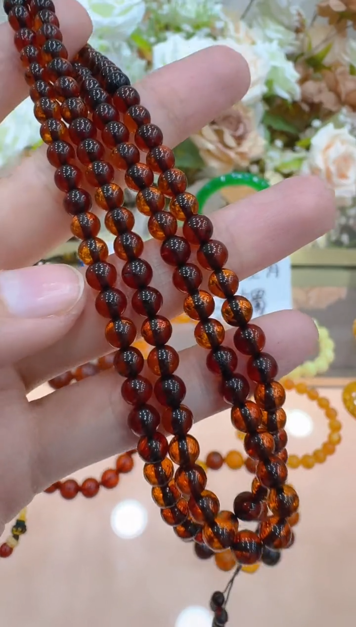 手串琥珀未镶嵌多样性团购发一件