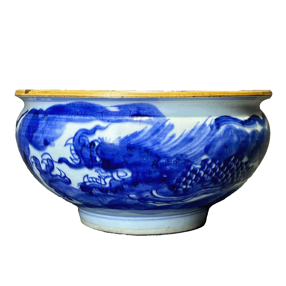 25190363x青花云龙纹香炉